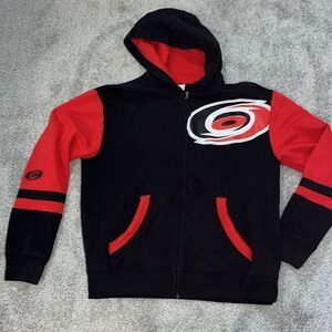 NHL Carolina Hurricanes Hockey Kids Youth Hooded Hoodie Sweatshirt Jacket XL